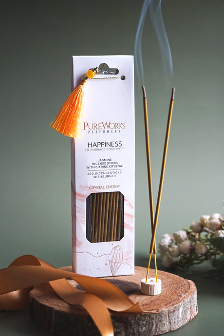 Set incienso Natural Crystal Energy - Felicidad - Song Of India