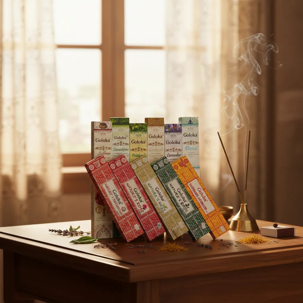 Pack Regalo 12 Incienso Goloka Natural