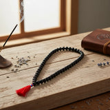 Japa Mala Madera Negro 8 mm