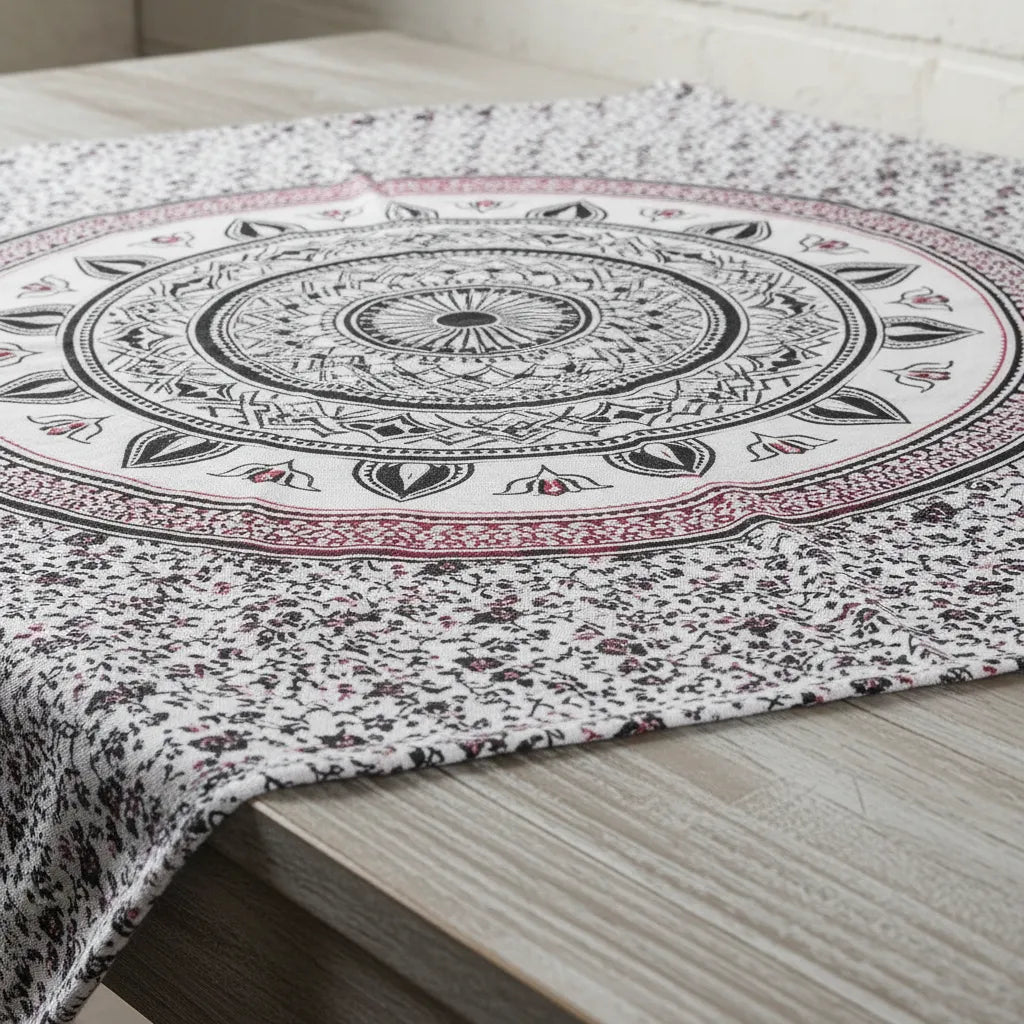 Tapiz Mural Mandala Rosado