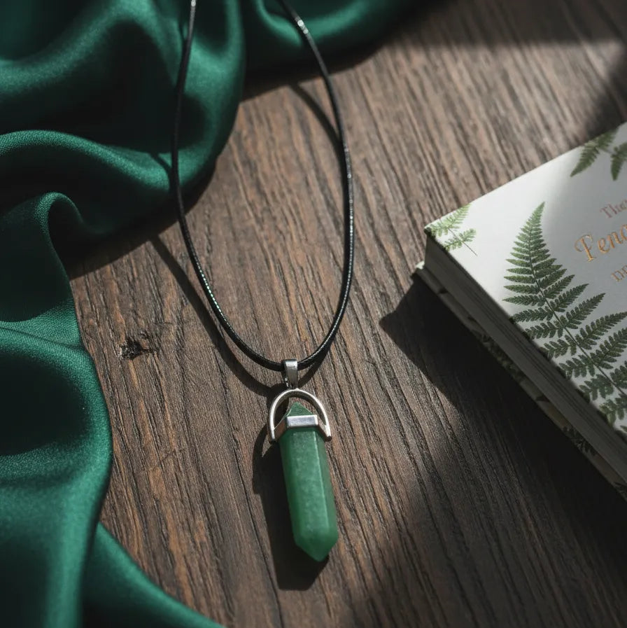 Collar de Punta Aventurina Verde