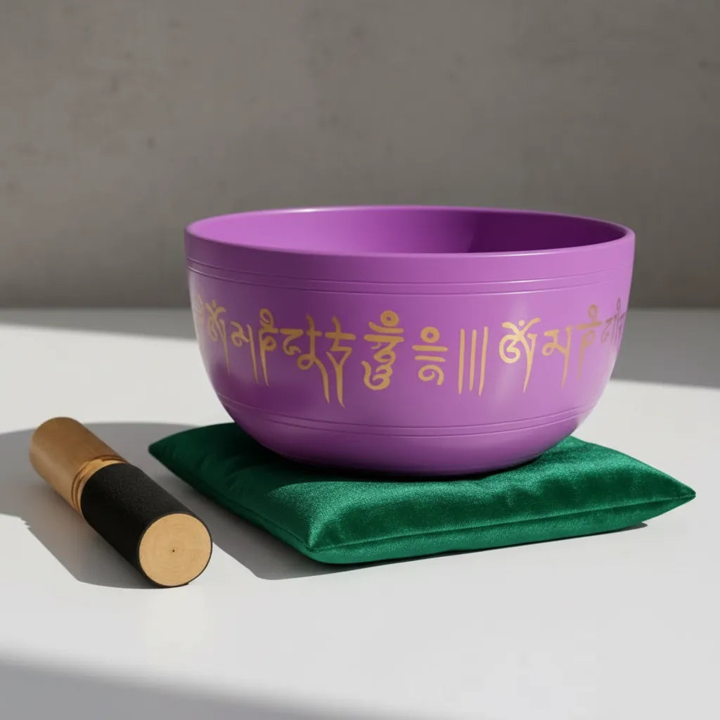 Cuenco Tibetano Morado 19 cm