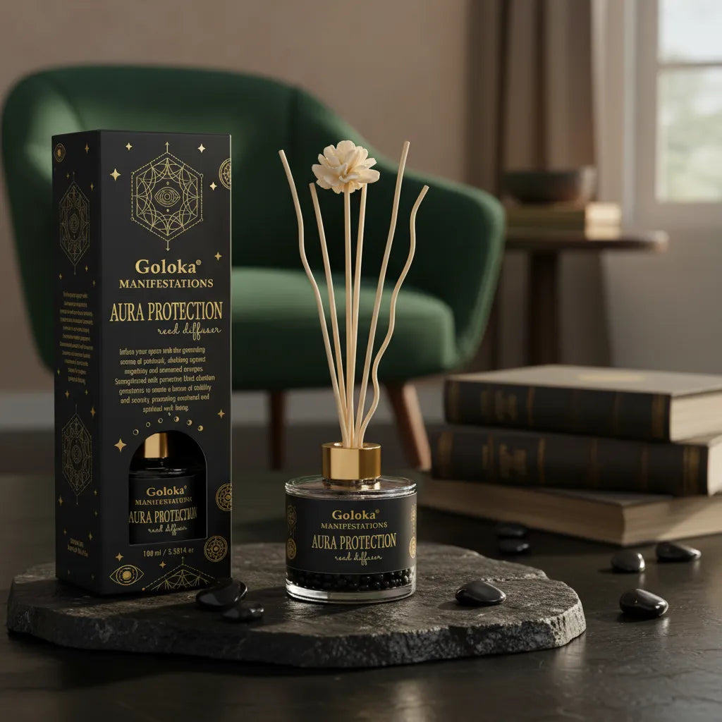 Difusor de Varilla Pachulí con Obsidiana Negra 100 mL