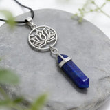 Colgante Lotus de Punta Lapis Lázuli