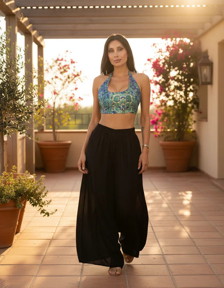 Top Trisha Azul con Turquesa