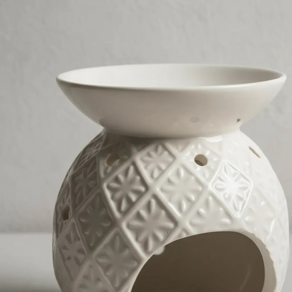 Difusor de Ceramica Blanco Textura Design