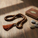 Japa Mala Clásico Marrón 8mm