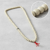 Japa Mala Madera Blanca 8mm