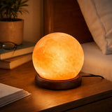 Lampara de Sal del Himalaya Esfera Led Mini