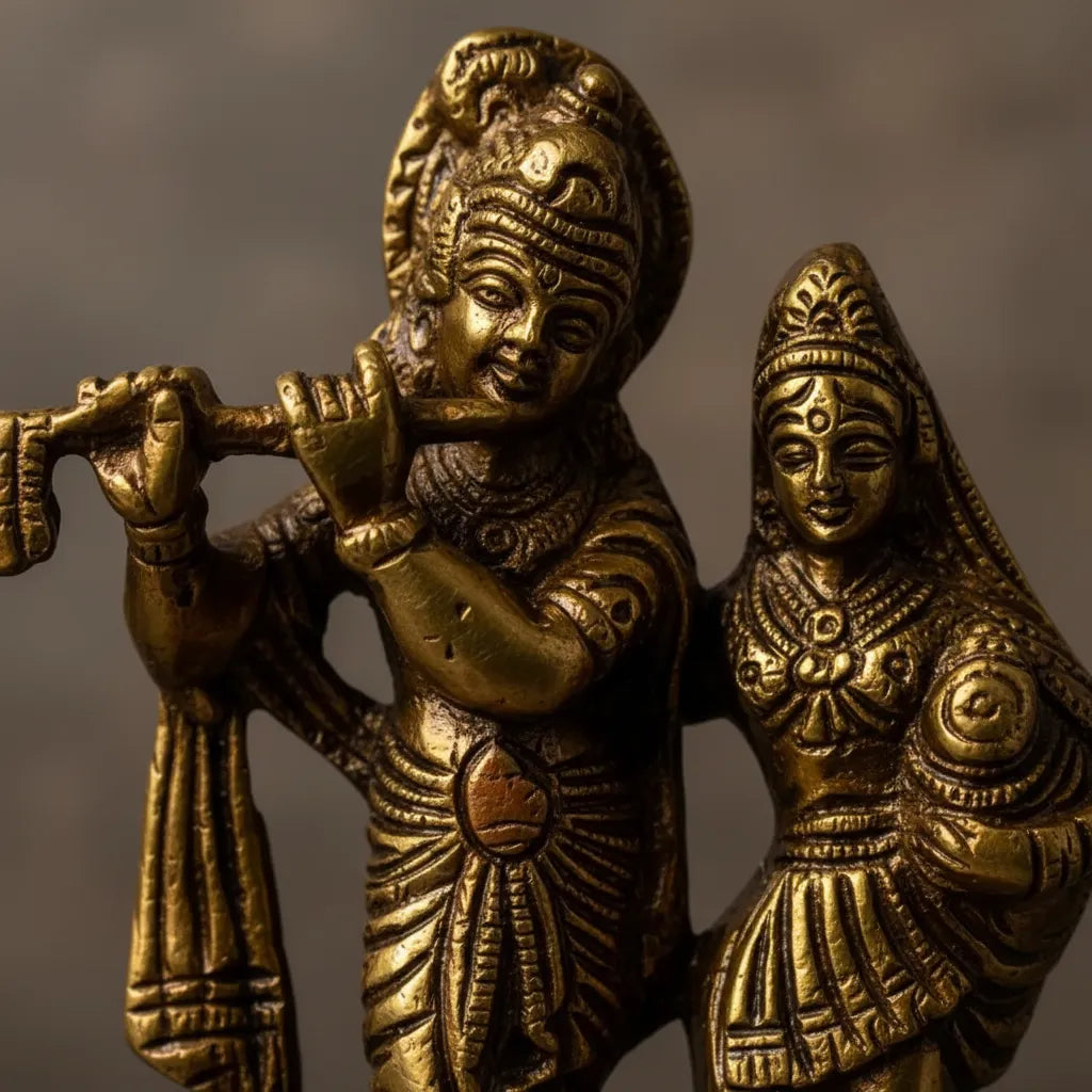 Radha Krishna Bronce 13 cm