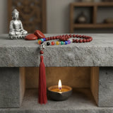 Japa Mala Buda Jaspe Rojo 6mm