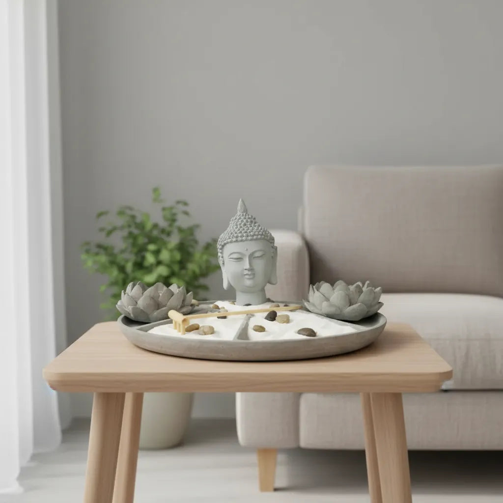 Jardin Zen Budda Head