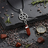 Colgante Estrella de Punta Jaspe Rojo