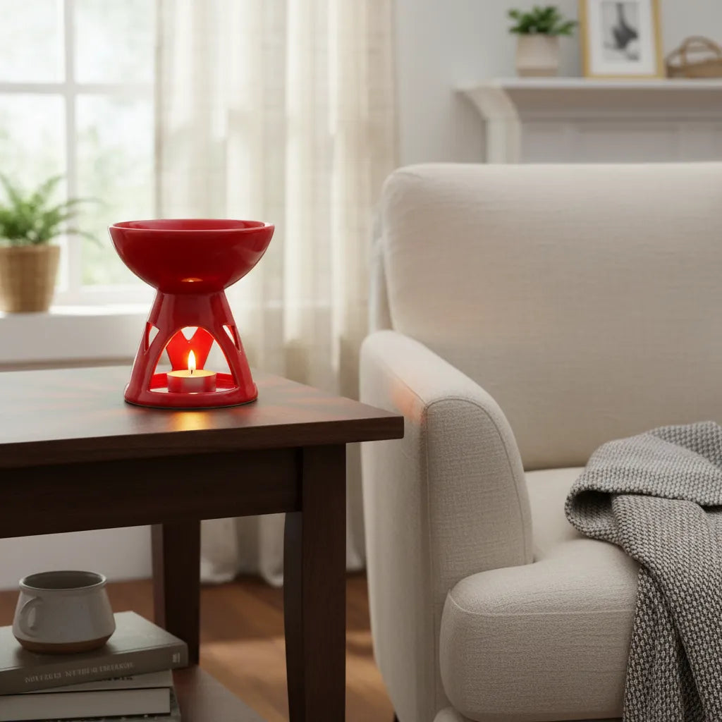 Difusor de Ceramica Rojo