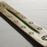 Porta incienso Natural Wood Verde