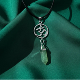 Colgante OM de Punta Aventurina Verde
