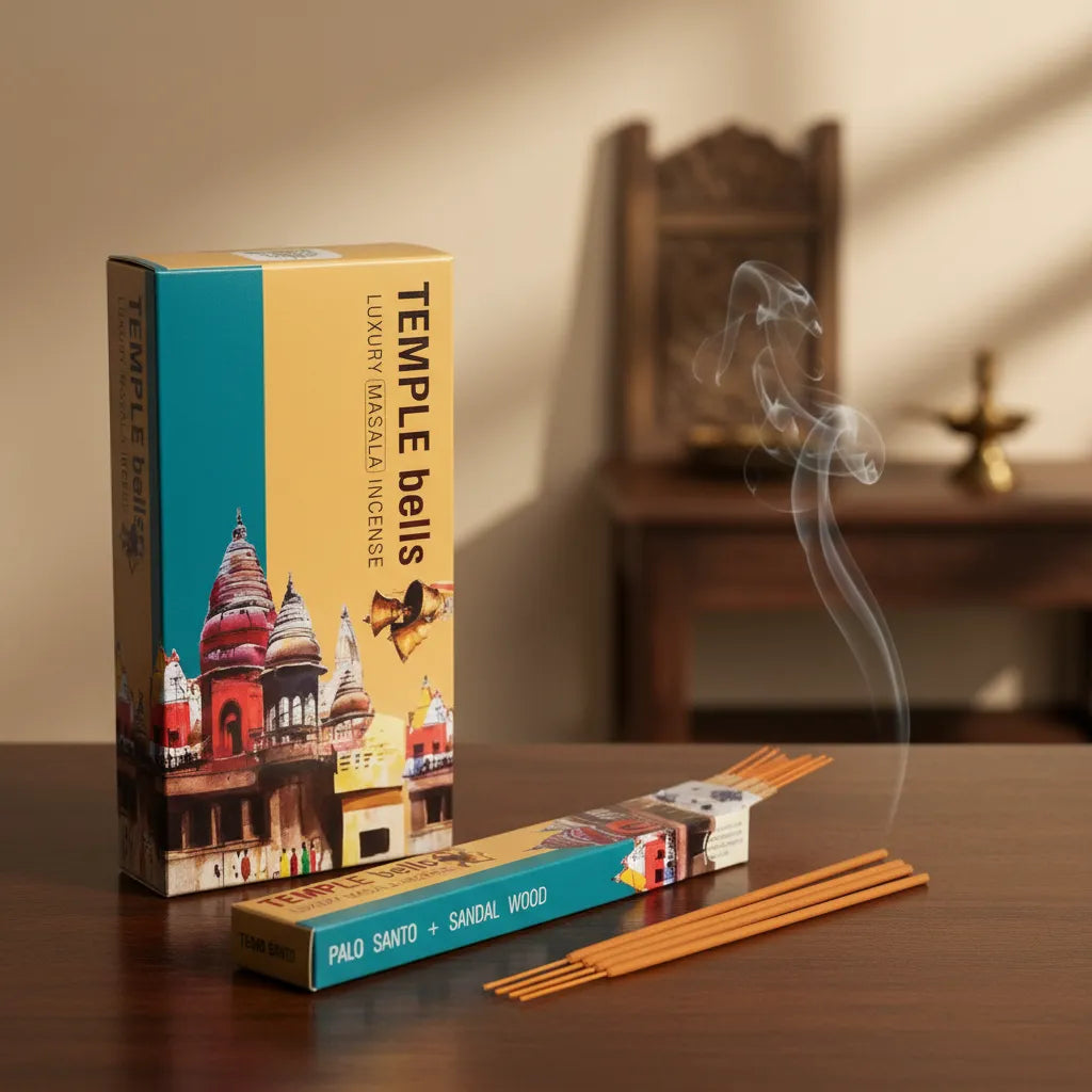 Incienso Temple Bells Palo Santo y Sandalwood