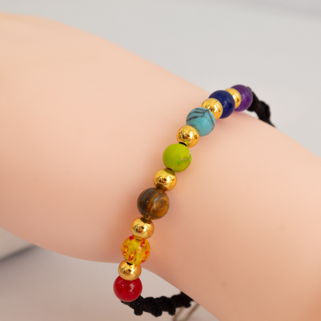 Pulsera Tejida 7 Chakras