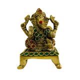 Figura Ganesh Bronce y Piedras