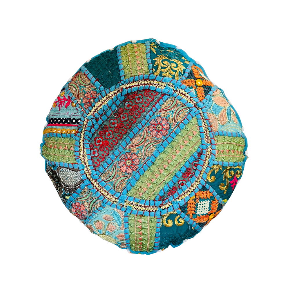Cojin Celeste Indio Redondo Talla S