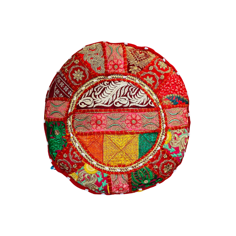 Cojin Rojo Indio Redondo Talla S