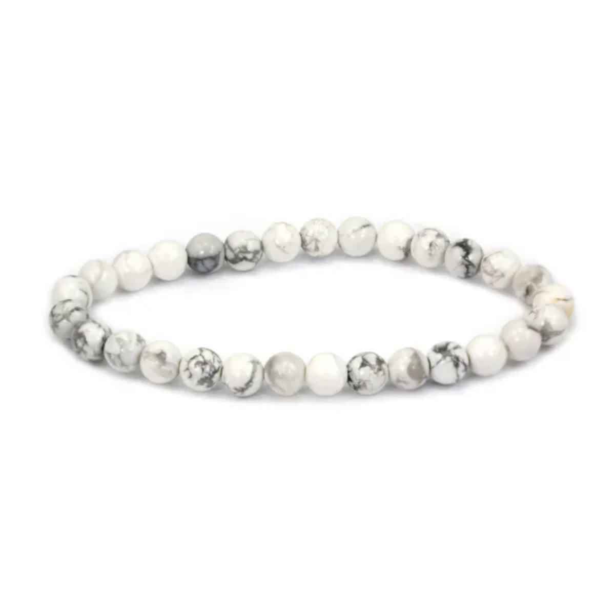 Pulsera Howlita 6mm