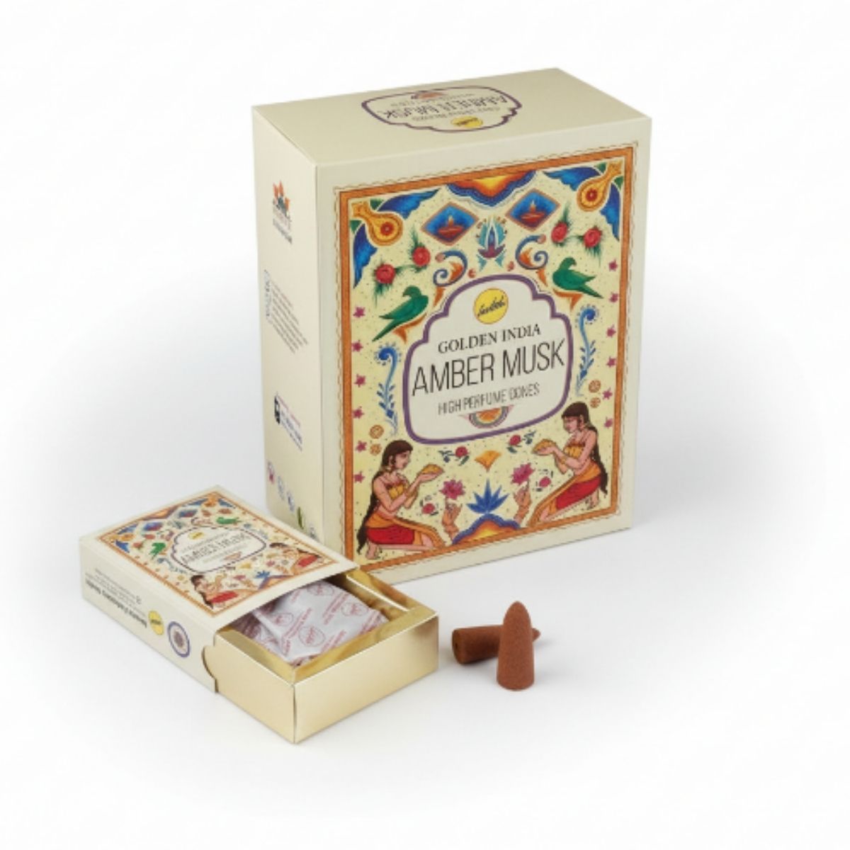Incienso Cascada Golden Indian Amber Musk 120 conos