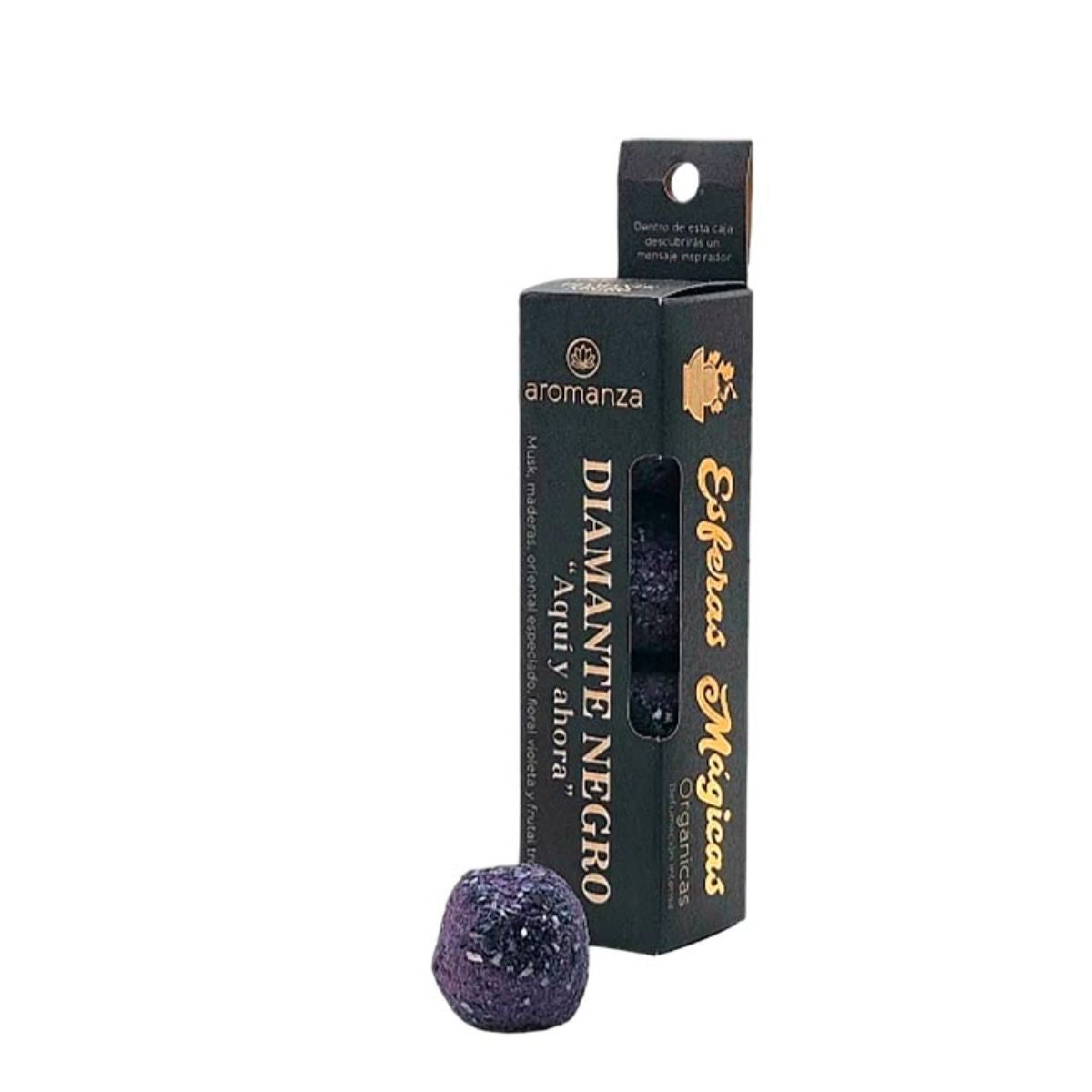 Sahumerio Esfera Magica Diamante Negro - Aromanza