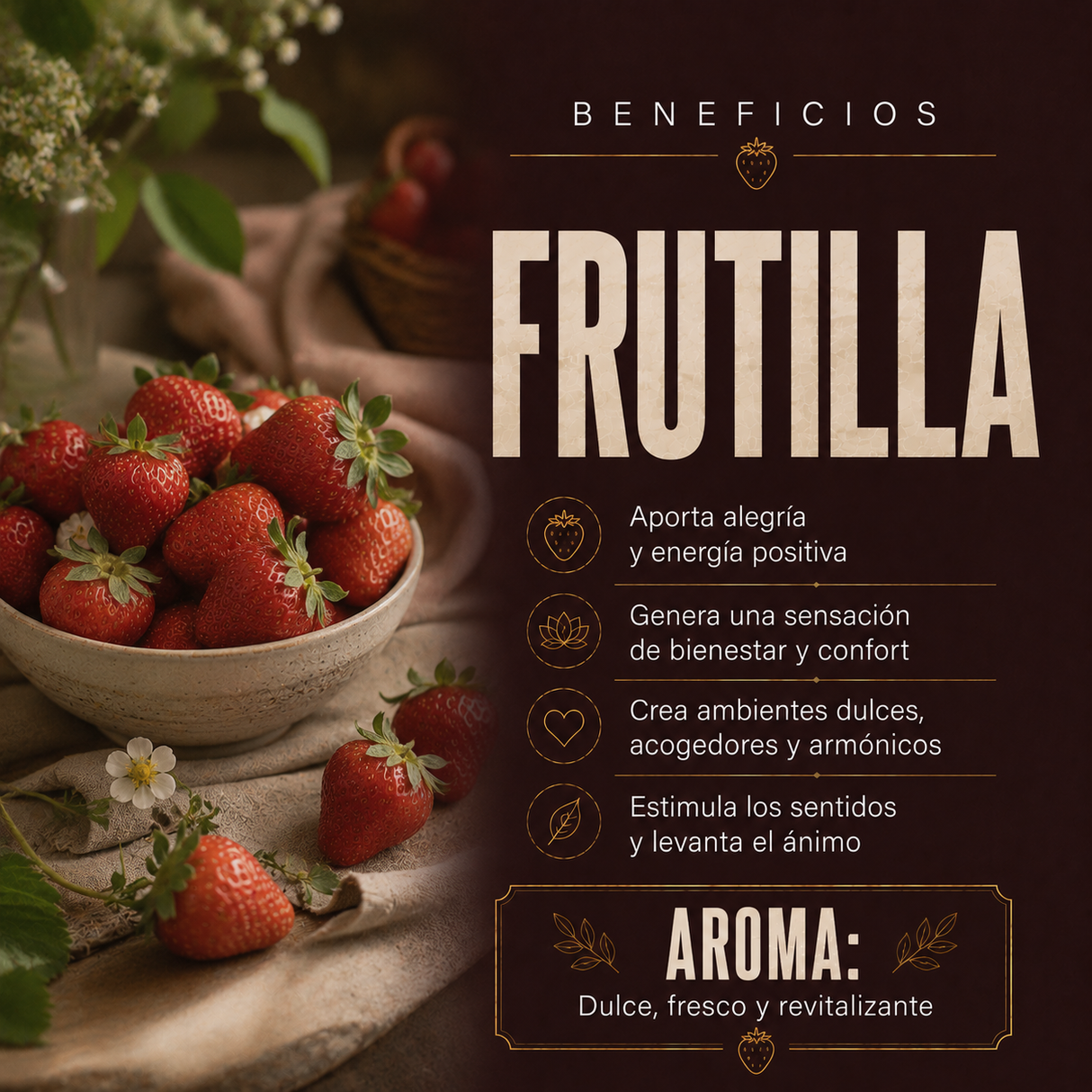 Vela Champan de Frutilla  1.5kg