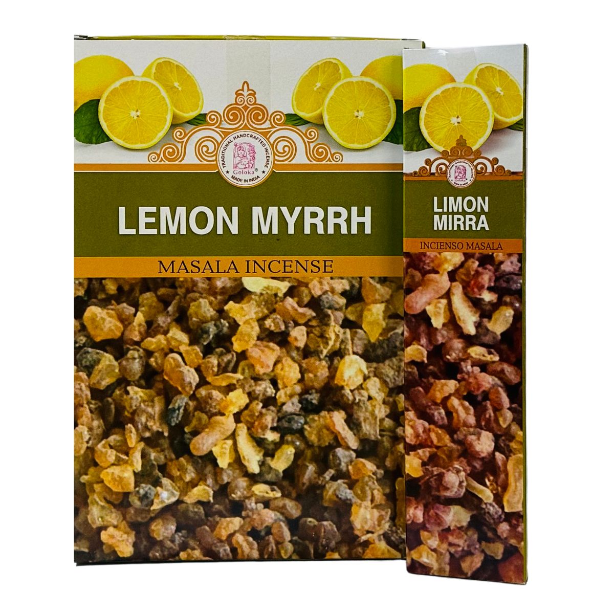 Incienso Natural Limon y Mirra