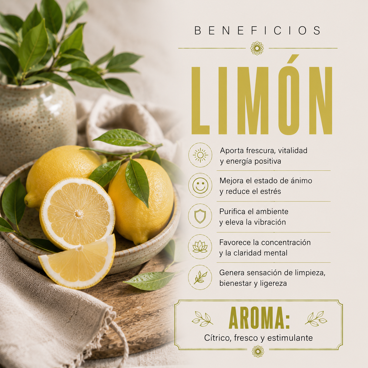 Aceite Esencial Premium Limon