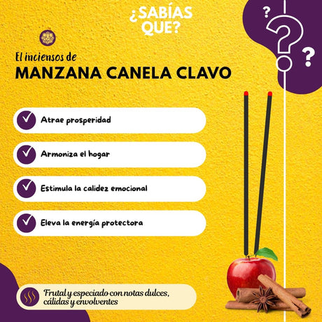 Incienso Manzana Canela y Clavo - Tabla Brand