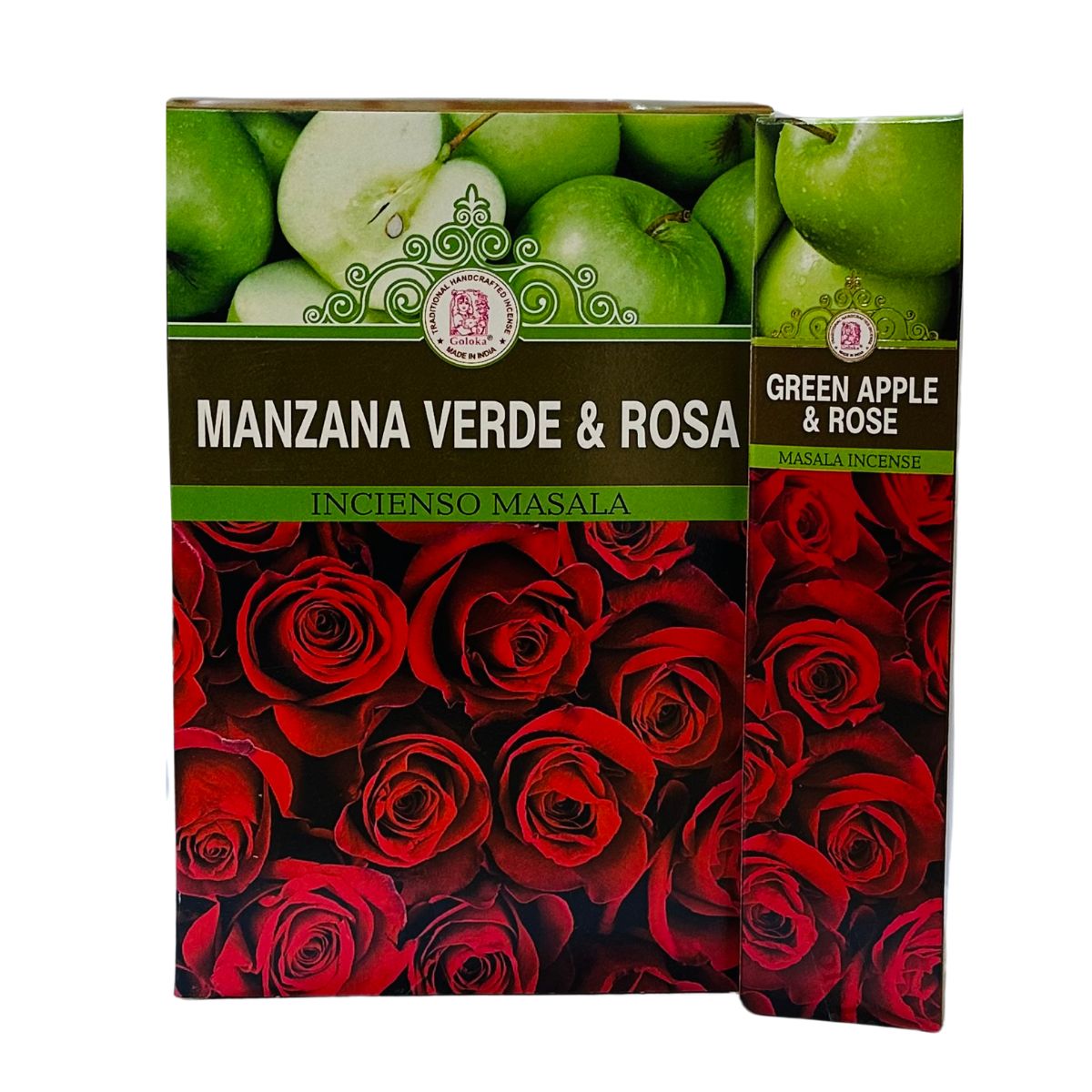 Incienso Natural Manzana Verde y Rosas