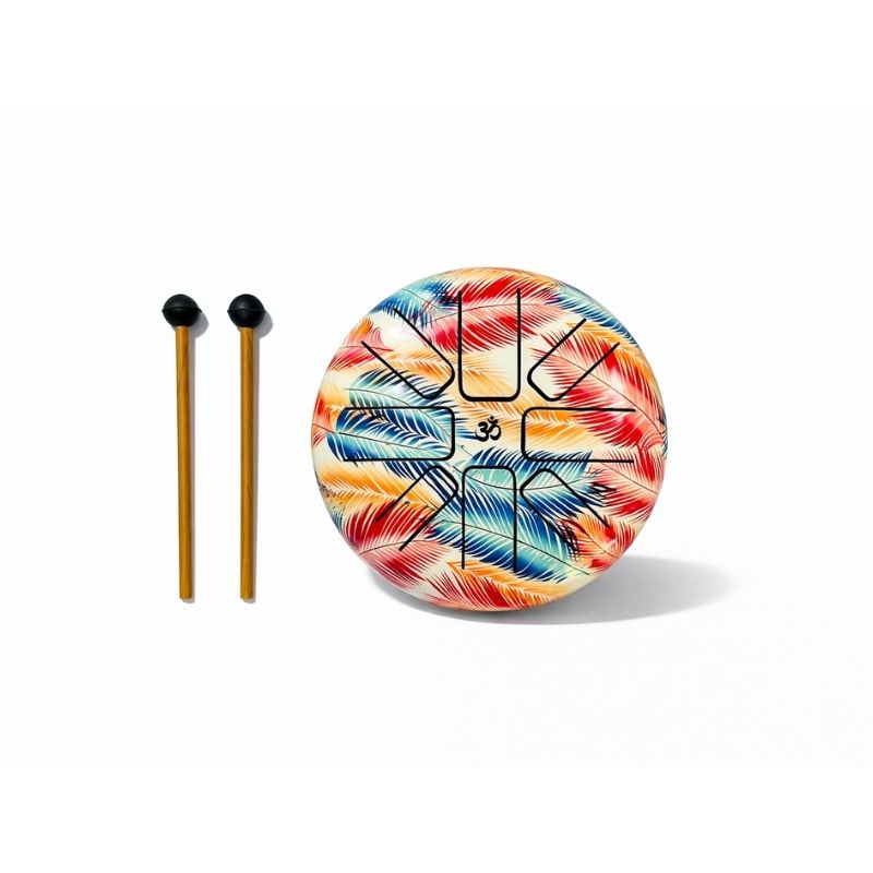 Hand Drum Pluma Arcoíris 16 cm