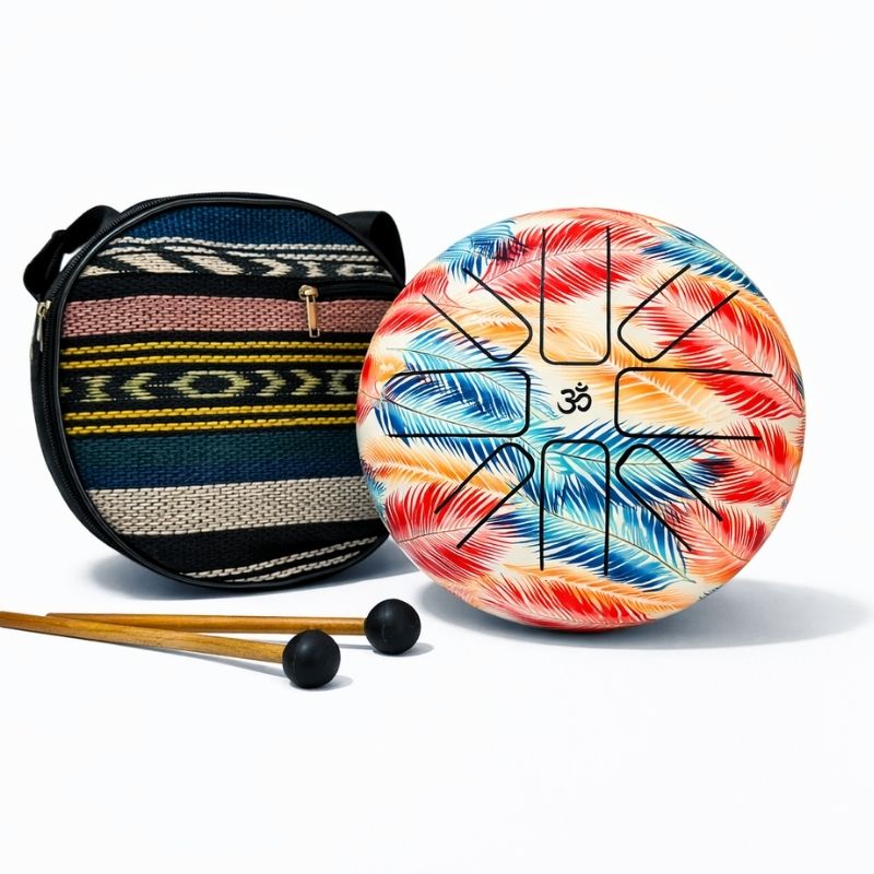 Hand Drum Pluma Arcoíris 21 cm