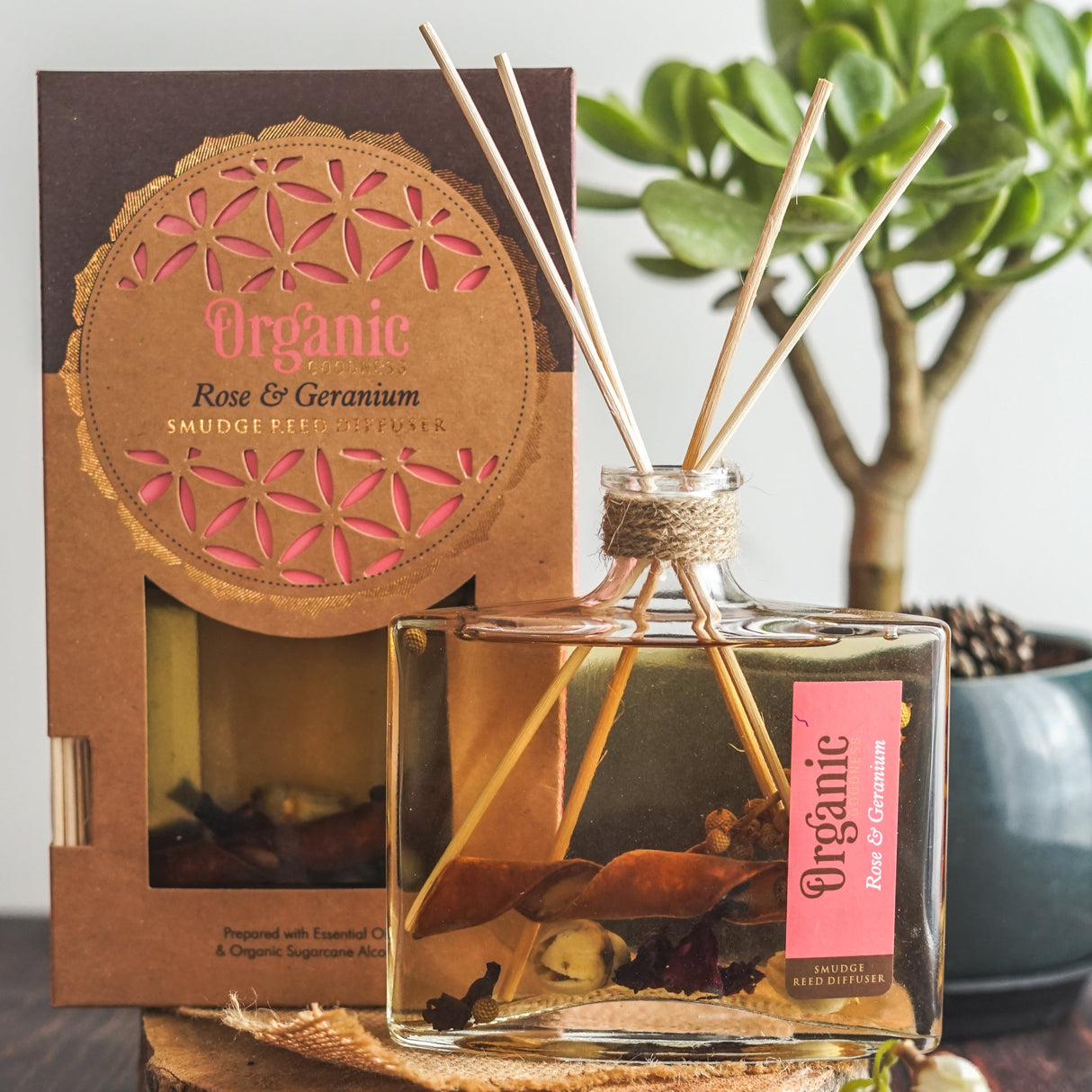 Difusor Mikado Organic Goodness Rosa y Geranio - Song of India