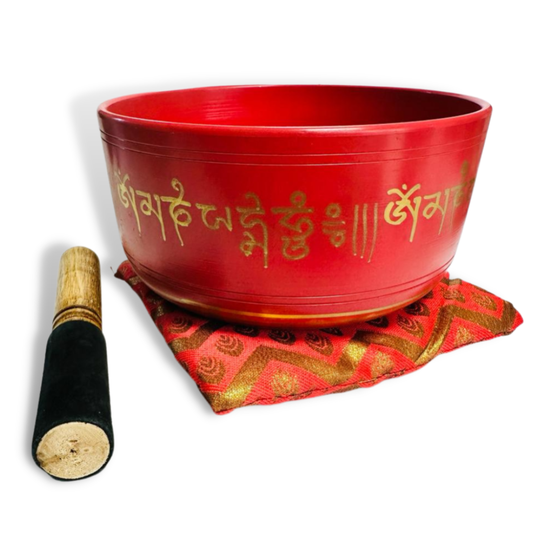 Box Cuenco Tibetano 19 cm - Rojo