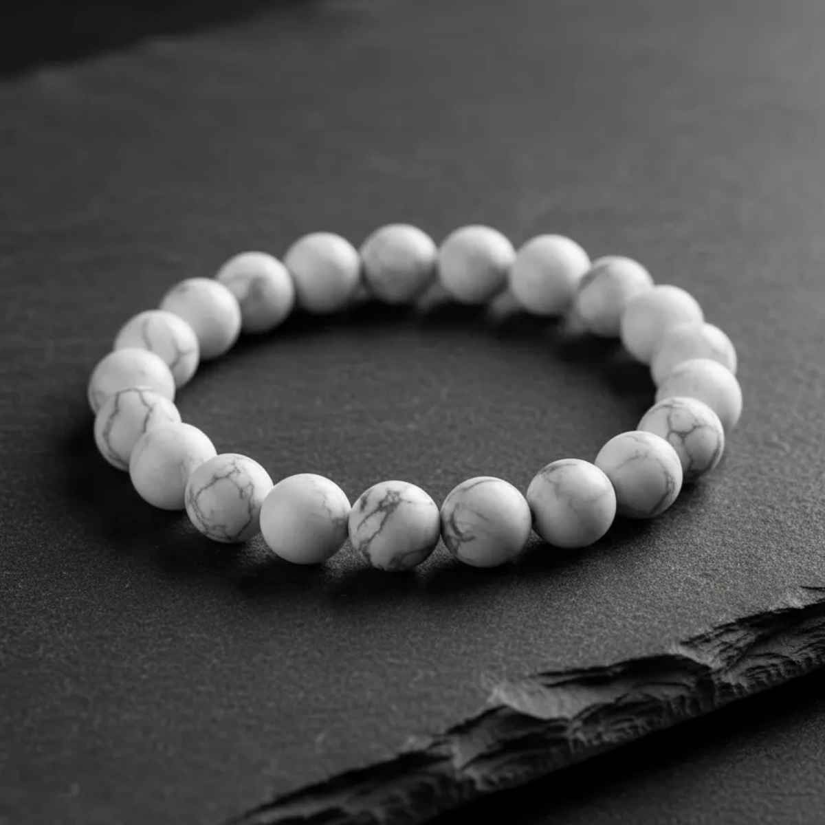 Pulsera Howlita 8mm