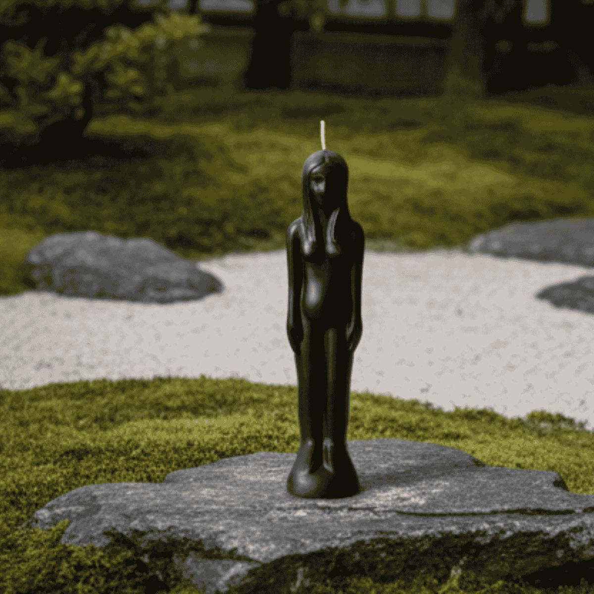 Vela Wicca Silueta Mujer Negra