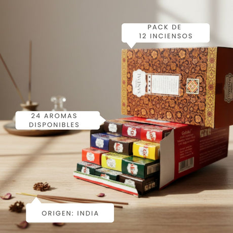 Pack Regalo Goloka Fit 12 Inciensos