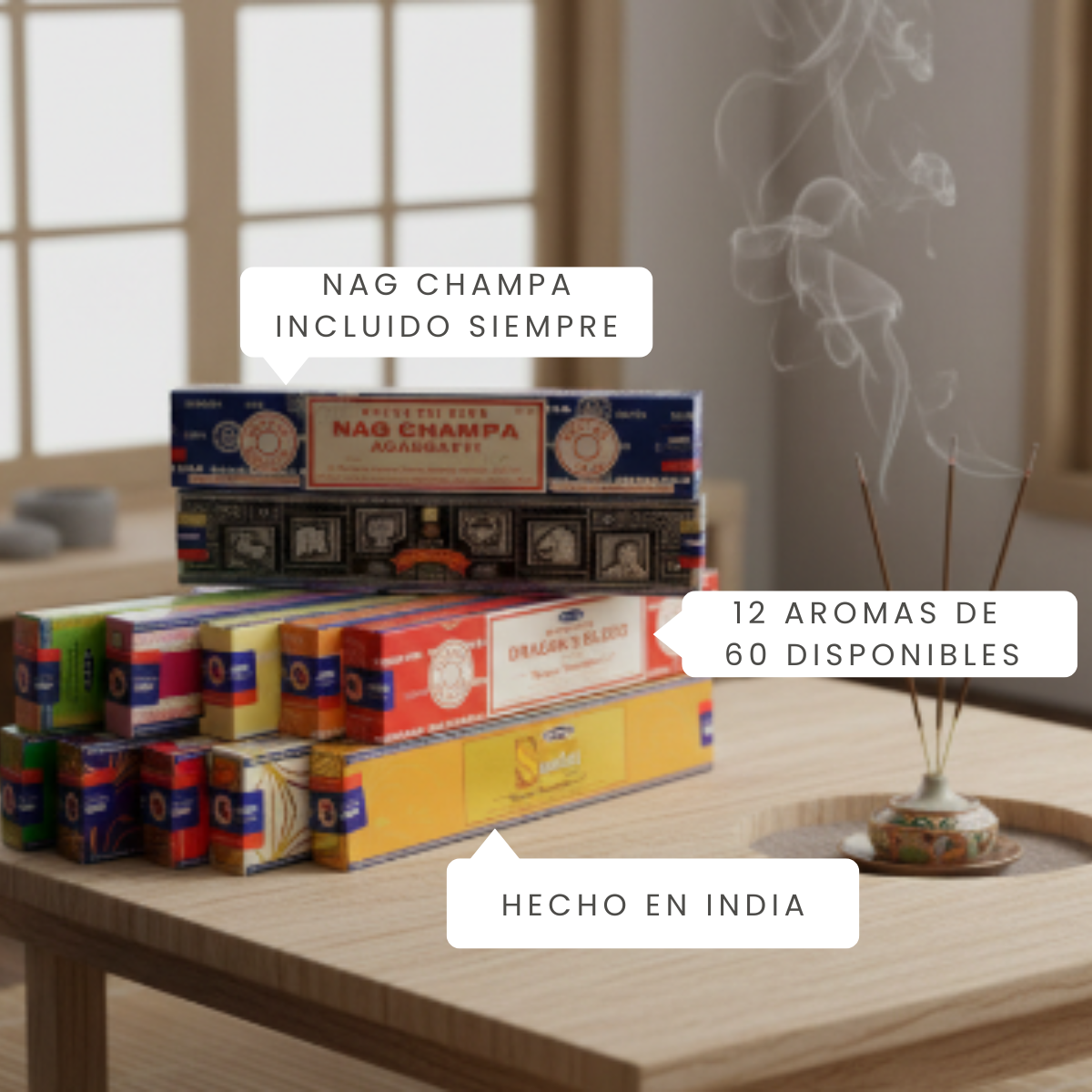 Pack Regalo Clásica Inciensos Satya