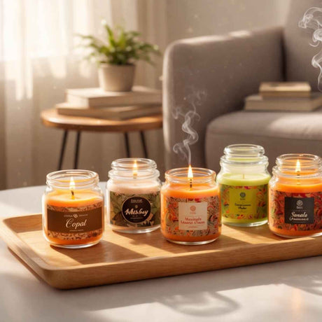 Pack 6 Velas de Tapa de Vidrio