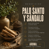 Vela  Sandalo y Palo Santo