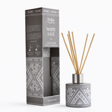 Difusor de Varilla Boho Salvia Blanca con Piedra Cuarzo Cristal