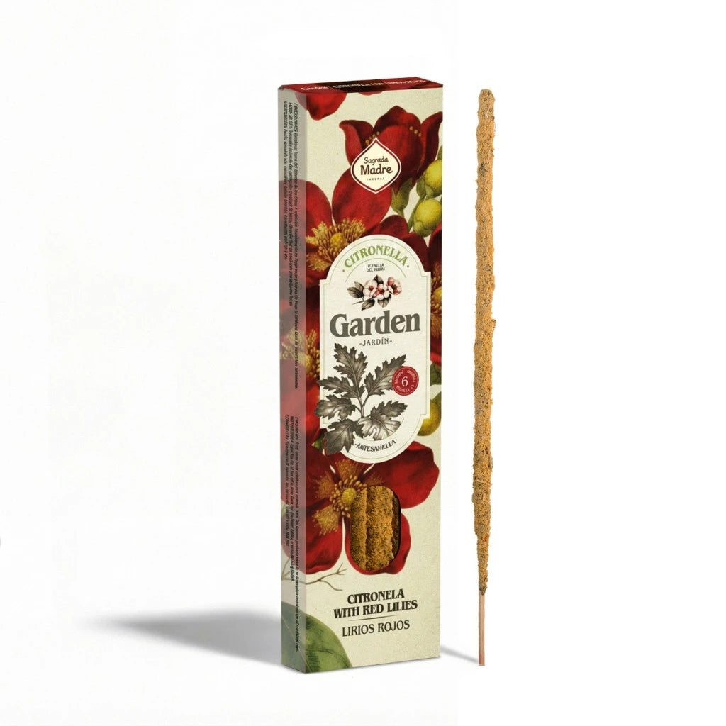 Sahumerio Garden Citronella Lirios Rojos