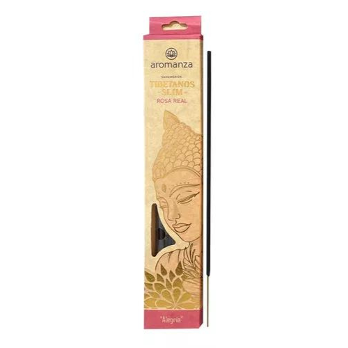 Slim Sahumerio Tibetano Rosa Real - Aromanza