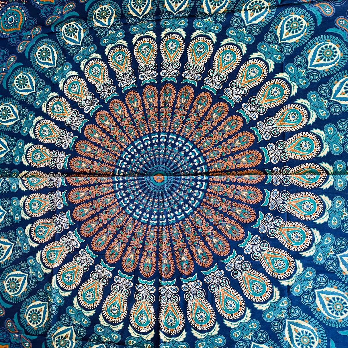Cubrecama 2 plazas  Person Mandala Blue
