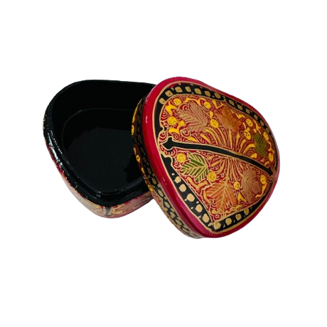 Cajita de Sueños Corazon Flores Negro