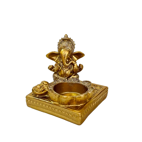 Porta Vela Ganesh Flor