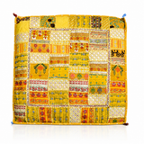 Cojin de Suelo Patchwork Amarillo Extra Grande
